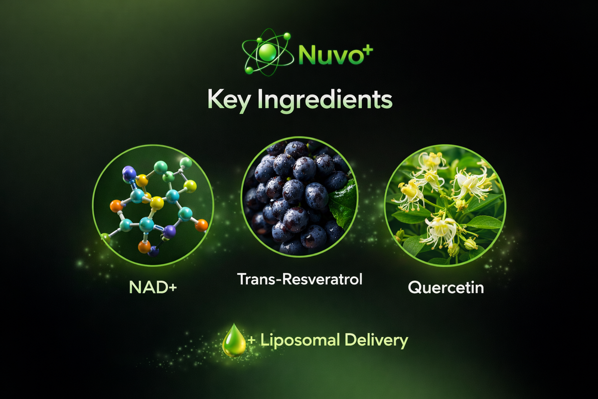 Nuvo+ NAD+ Advanced - NAD Supplement with Resveratrol